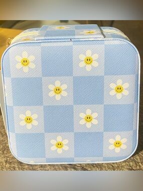 Summer Checker Pattern Jewelry Storage Case